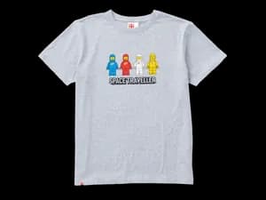 Adults Short-Sleeve Space Traveller T-Shirt – Grey Melange